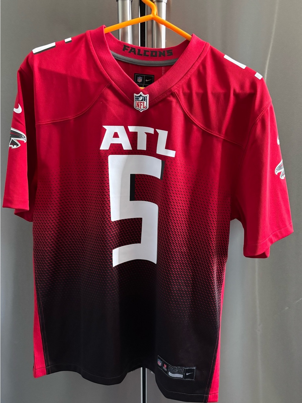 Atlanta Falcons #5 Red/Black NFL Jersey